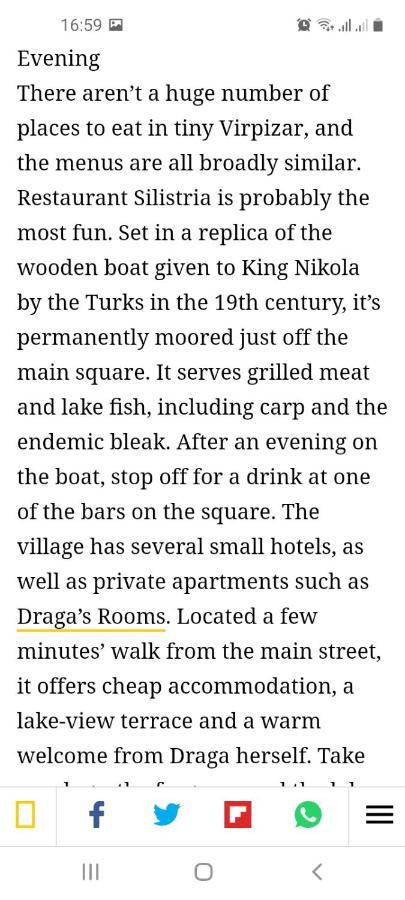 Draga'S Rooms Virpazar Kültér fotó